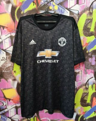 Manchester United Fc 2017 2018 Away Football Shirt Soccer Jersey Adidas Mens 4xl