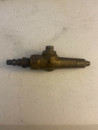 Vintage Schrader Brass Blow Air Gun Valve Air Nozzle Great