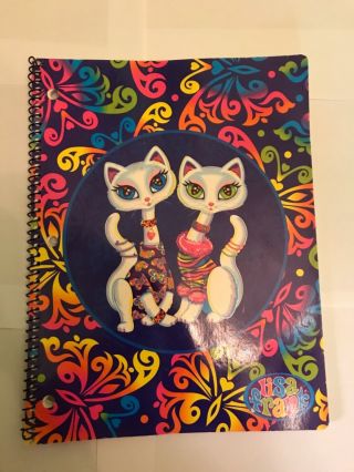 Lisa Frank Roxie & Rollie Siamese Cats Kitties Theme Book Notebook