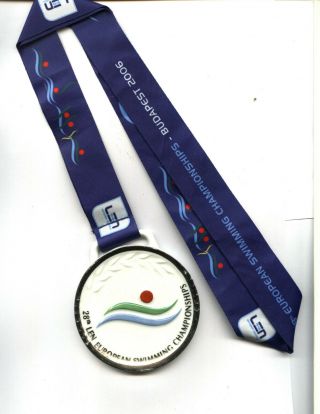 28.  Len European Swimming Championships 2006 Official Medal Participant Budapest