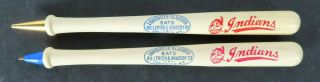 1940s Cleveland Indians Louisville Slugger Mini Bat Pen And Pencil Set Mlb