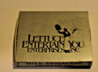 Lettuce Entertain You Enterprises Inc Chicago Illinois Silver Matchbox