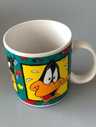 Vintage 1994 Warner Bros Looney Tunes Daffy Duck Coffee Mug Sakura