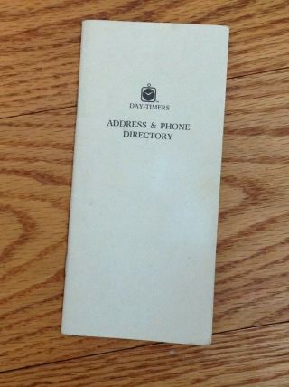 Vintage 1991 Day - Timers Inc Address & Phone Directory C & K Editions Book