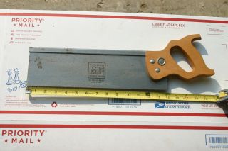Millers Falls 14 " Back Saw