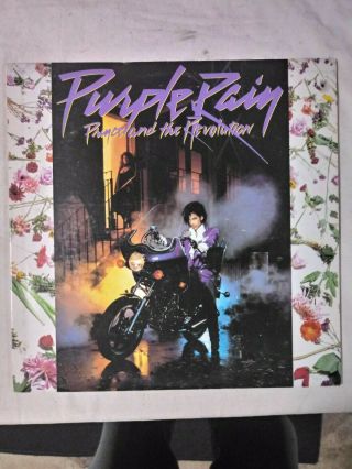 Prince And The Revolution Purple Rain Album [lp] 1984 W/poster Vg 25110
