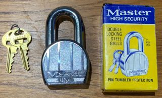 Vintage Master Lock 220 Heavy Duty High Security Padlock