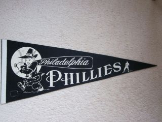 Vintage 1960 Philadelphia Phillies Baseball Pennant Mlb