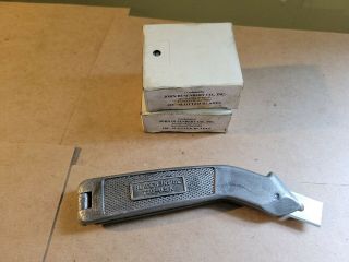 Vintage Crain Angled Carpet Utility Knife 720 Made In Usa With 200,  Blades
