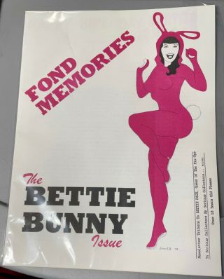 1993 The Bettie Bunny Issue - Fond Memories - Bettie Page
