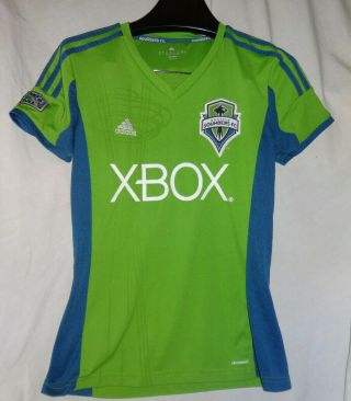 Dempsey 2013 Seattle Sounders Fc Primary Space Needle Adidas Jersey Kit Womens M