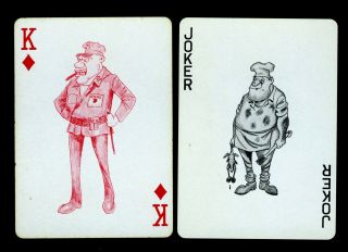 Kent Cigarettes Playing Cards Ad With Military Figures,  C1970
