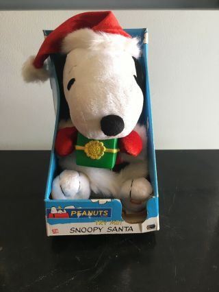 Peanuts Snoopy Charlie Brown Holiday Plush Musical Dancing Lights Gemmy