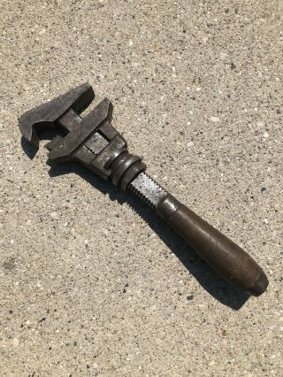 Vintage B&c Bemis And Call Adjustable Double Jaw Monkey Railroad Wrench 10 1/2”