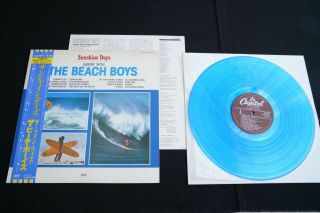 Blue Vinyl - The Beach Boys Sunshine Days - Japan Vinyl Lp Obi Ecs - 81576