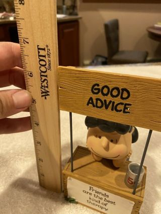 Hallmark Peanuts Lucy Good Advice Figurine Friends the Best Kind of Therapy 2010 3