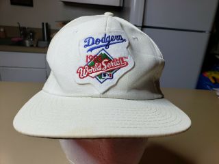 Vtg 1988 World Series Los Angeles Dodgers Snapback Hat Mlb Baseball Twins Brand