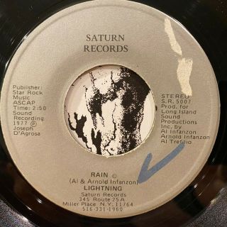 Fuzz Psych Crossover Soul Funk 7 " Lightning Rain ♫ Mp3 Saturn Records 1977