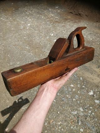 Antique Wooden Jack Plane,  Sorby Atkin Iron 2 1/4 "