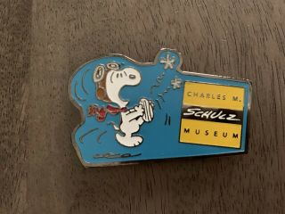 Charles M Schulz Museum Peanuts Snoopy Flying Ace Kicking Magnet
