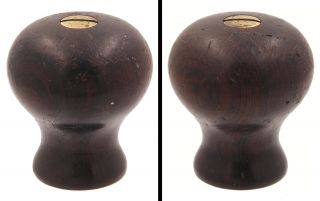 Orig.  Early " Low " Rosewood Front Knob For Stanley No.  4 Plane - T11 - Mjdtoolparts