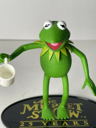 Muppet Show 25 Years Kermit The Frog Coffee Cup Mug Action Figure Palisades Toy