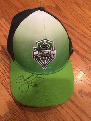 Seattle Sounders Fc Adidas Mls Hat Autograph By Stefan Frei