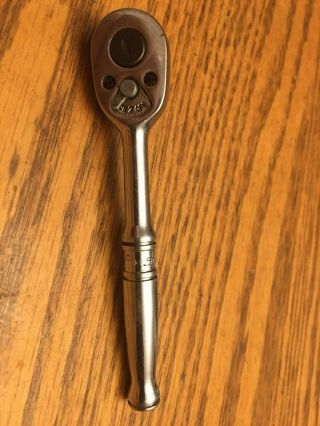 Vintage Snap - On Tm70c 1/4 " Drive 4 1/2 " Long Ratchet Collectible Tool Usa