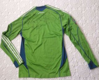 Adidas Men M Seattle Sounders Home Jersey Signed X Box 360 Live Fc Mls 2009