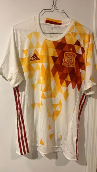 Vintage Adidas Spain Mens L Soccer Jersey Football Shirt Calcio Camiseta Kit