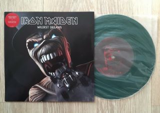 Iron Maiden Wildest Dreams 7 " Green Vinyl Ltd Uk 2003 Em 627