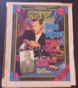 1994 - - - Cleveland Scene Music Newspaper - - - Brian Setzer Cover
