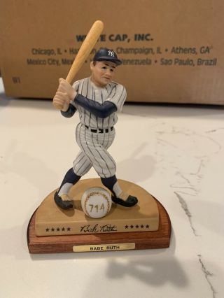 Legendary Hitters Babe Ruth Sports Impressions Figurine With Wood Base And Bat