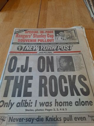 Headlines.  Oj On The Rocks (simpson)