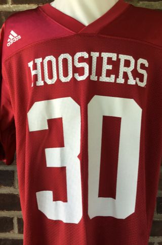 Adidas Indiana University Football 30 Hoosiers Jersey Size Large 3