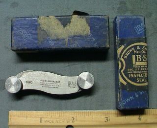 Vintage Thread Gage Brown & Sharpe No.  630 Machinist Pitch Tool Box