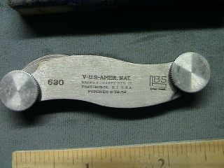 Vintage Thread Gage Brown & Sharpe No.  630 Machinist Pitch Tool BOX 3
