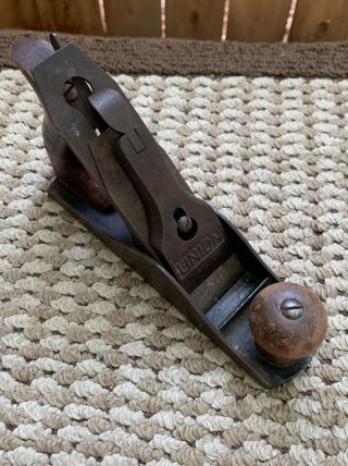 Hand Plane Union Mfg Co Britain Ct Wood Work Tool Old Vintage 9 " Long 2 " Cut