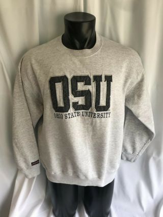 Vintage Osu Ohio State University Buckeyes Jansport Sweatshirt Large Made In Usa