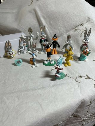 12 Vintage Looney Tunes Bugs Bunny ￼bow Biter,  Bugs Bunny,  Daffy Duck Figures￼