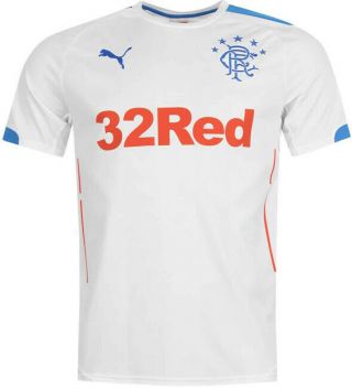 Men Glasgow Rangers 2014/2015 Scotland Soccer Football Shirt Jersey Size 2xl Xxl