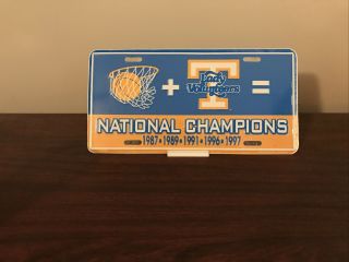 1997 Tennessee Lady Vols National Champions/champs Booster License Plate