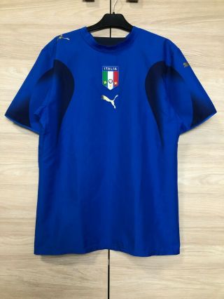 Italy Italia World Cup 2006 Blue Football Shirt Soccer Jersey Champions Size S