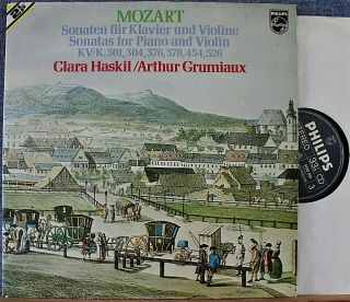 Grumiaux; Haskil.  Mozart (violin Sonatas).  Philips 6780 017 (2).  Nm