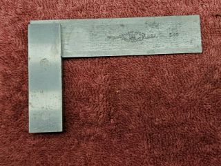 Vintage Brown & Sharpe Machinist Square 4 " Total Length X 2 - 5/8 " Total Width