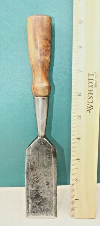 Old Wood Tools Vintage 1½ " T.  H.  Witherby Bevel Edge Socket Chisel