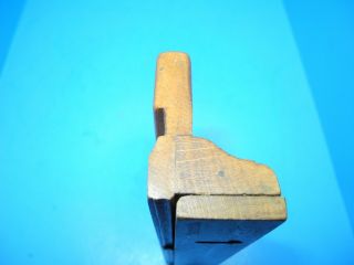 Unusual European Tiny Hollow Wood Molding Moulding Plane W/ Adjustable Fence