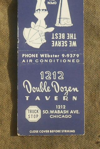 1950s Sexy Girl 1212 Double Dozen Tavern 1212 So.  Wabash Ave.  Chicago Il Cook Co