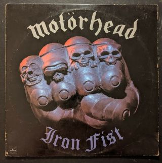 Motorhead,  Iron Fist,  Mercury/bronze,  1982 Vintage,  Vinyl,  Lemmy,  Shilpping