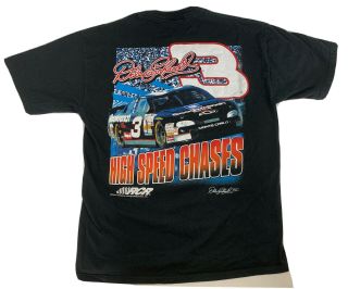 Vintage 1998 Dale Earnhardt Nascar T Shirt High Speed Chase Sz L